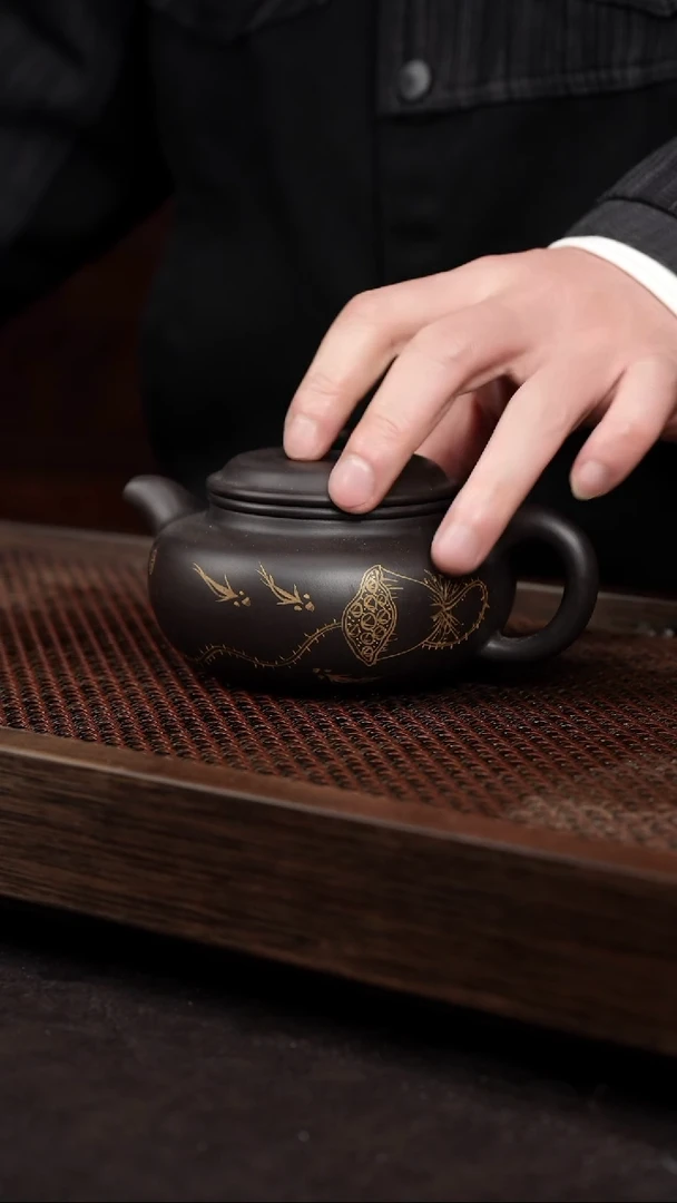 【闪购商品】紫砂茶壶黑料卡金斯仿古