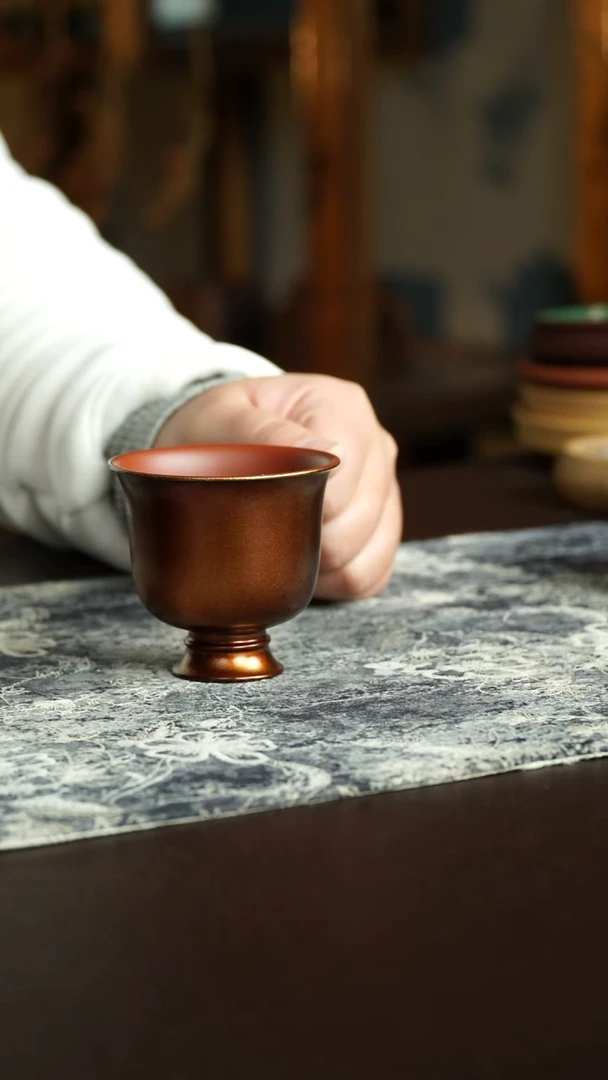 茶杯紫砂67号 新品特惠贝壳烧 宜兴紫砂原矿作品