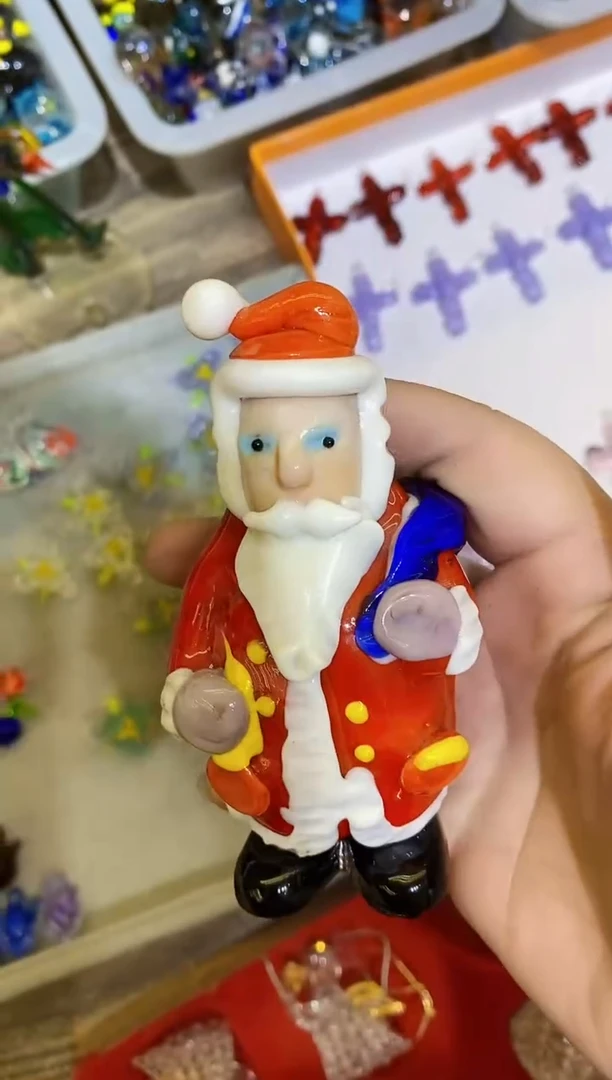 【闪购商品】琉璃手工艺品圣诞老人