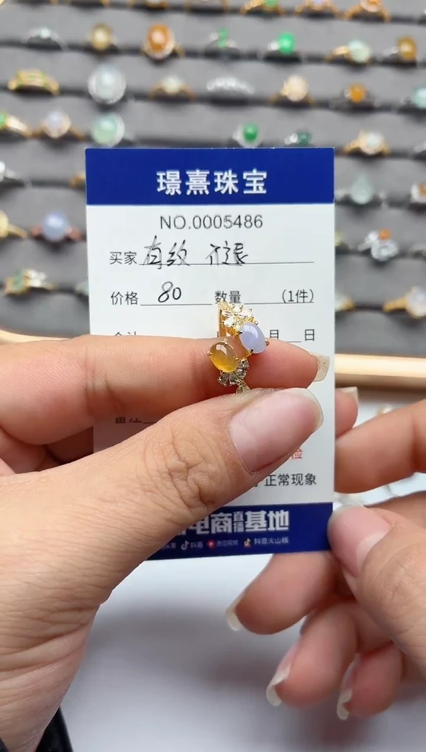 银S925镶嵌戒指翡翠菫*有纹不退介意勿拍