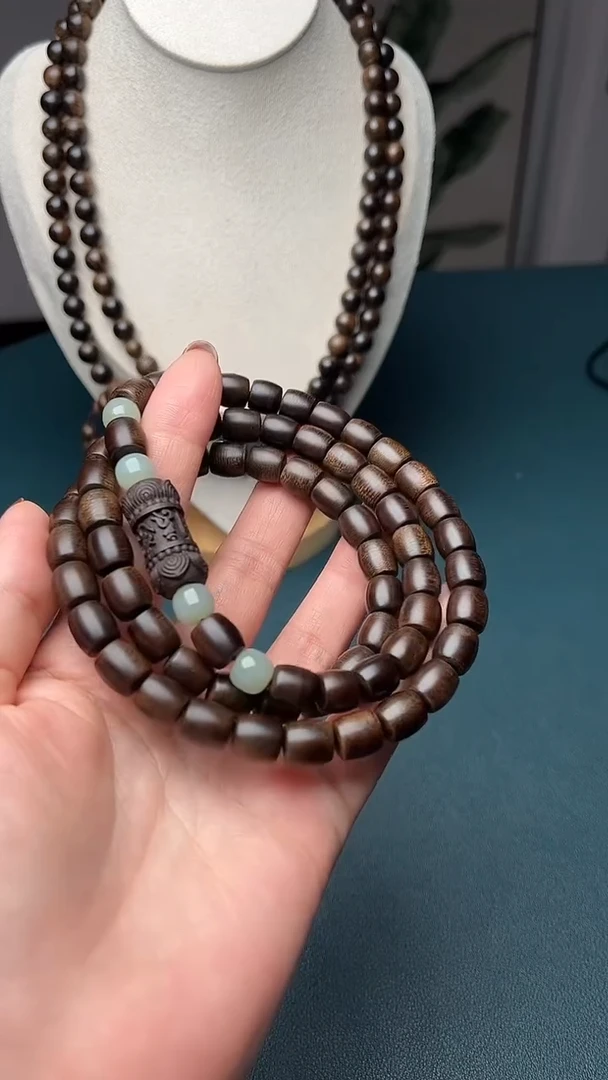 沉香沉香碎屑8mm三圈越南芽庄白奇楠沉水