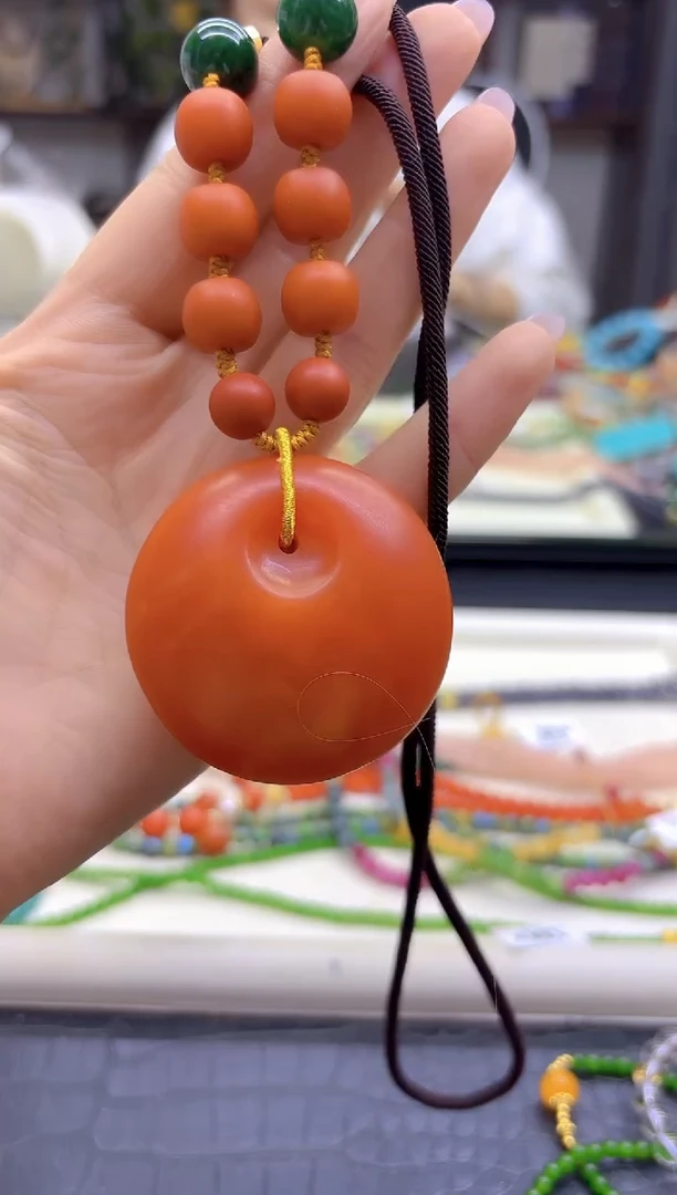 蜜蜡毛衣链未镶嵌DIY款M262