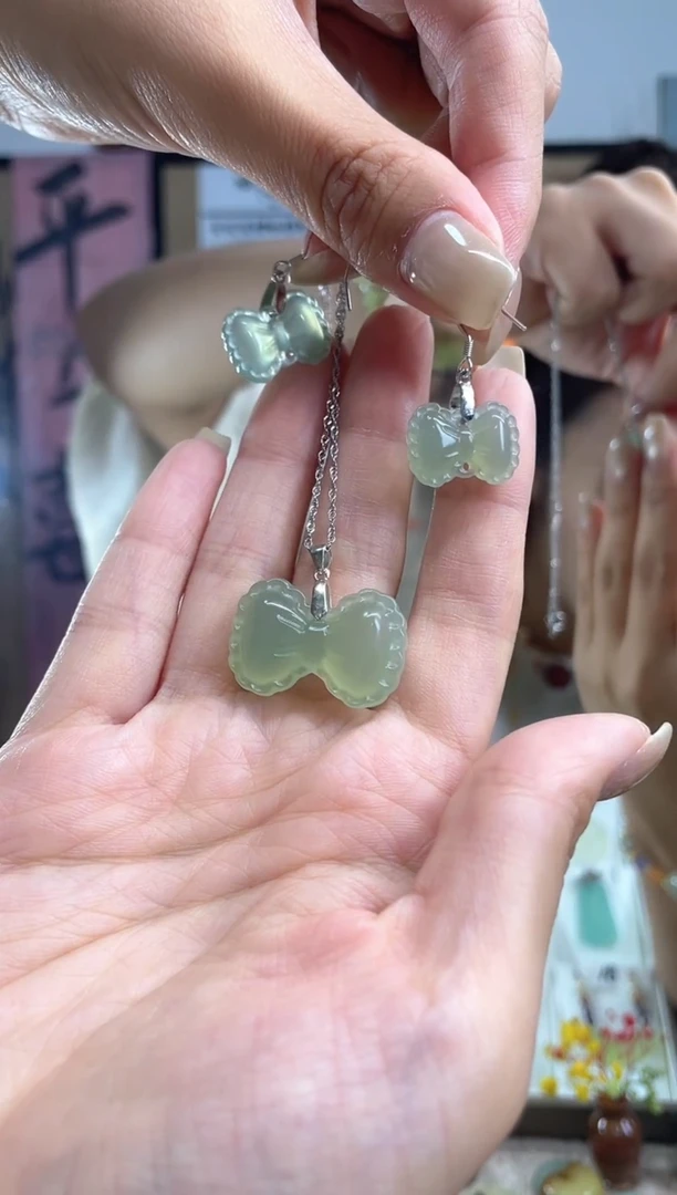 未镶嵌岫玉套装多样性发货其中发一