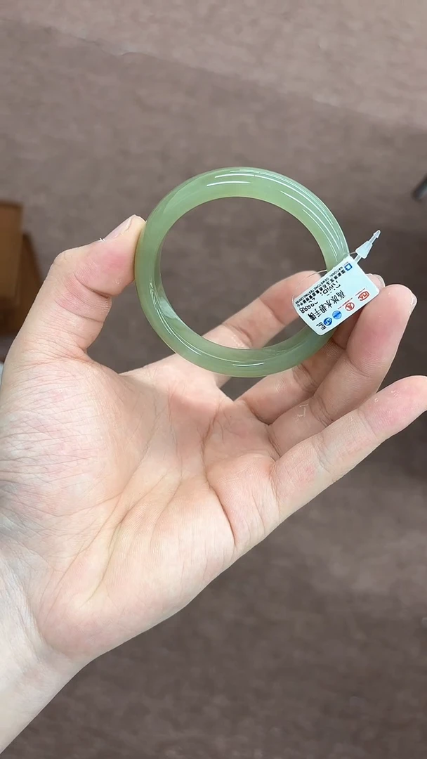 和田玉手镯未镶嵌A-6  水碧