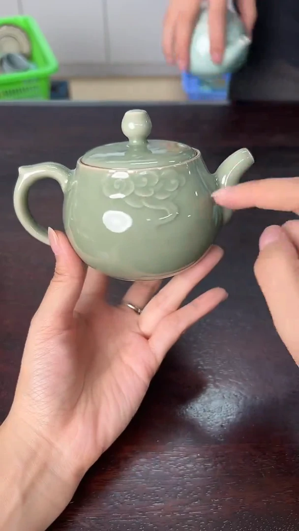 龙泉云间青瓷小米茶器