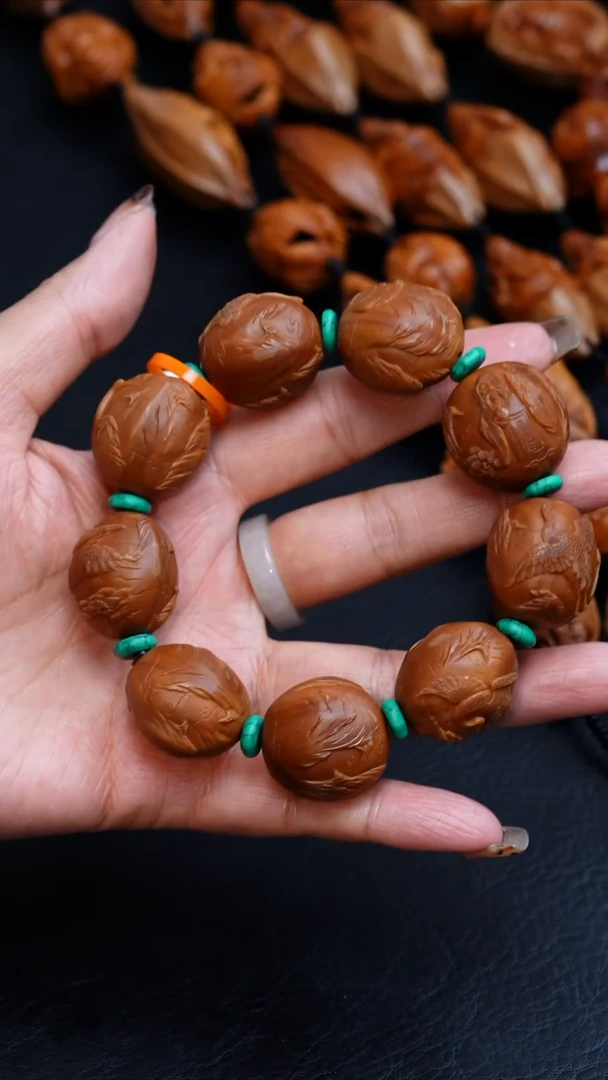 橄榄核吊坠23延年益寿手串