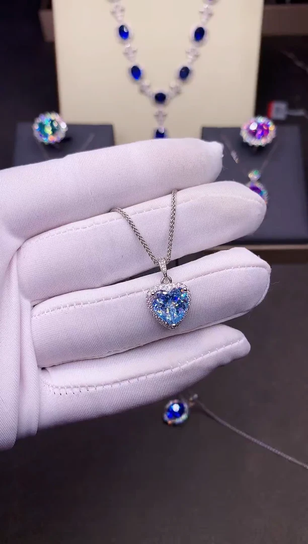 无925银﷽****?925银圣玛利亚色心10经典吊坠