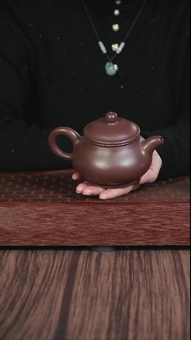 【闪购商品】紫砂茶壶老紫泥 潘壶