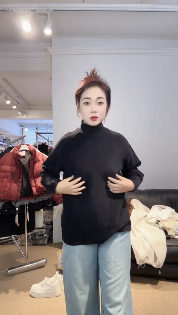 150斤不退不换黑色高领徳绒打底0118