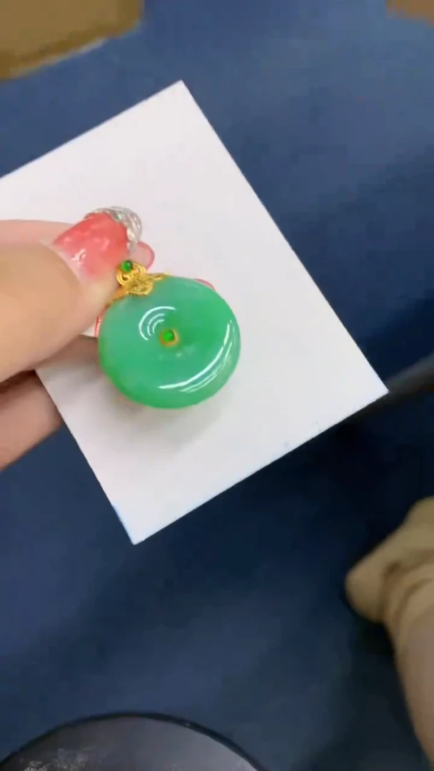 颈饰18K金镶嵌翡翠用****41