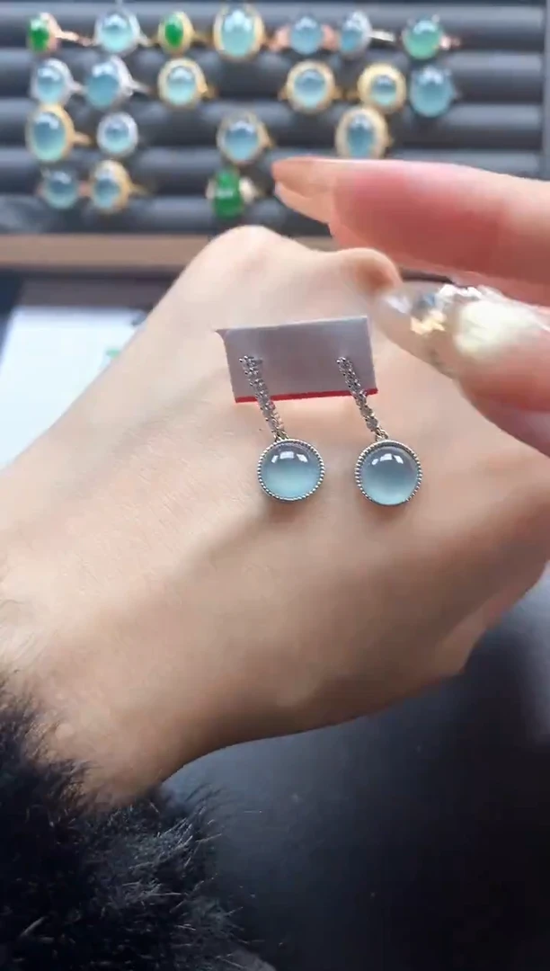 银S925镶嵌戒指翡翠51151