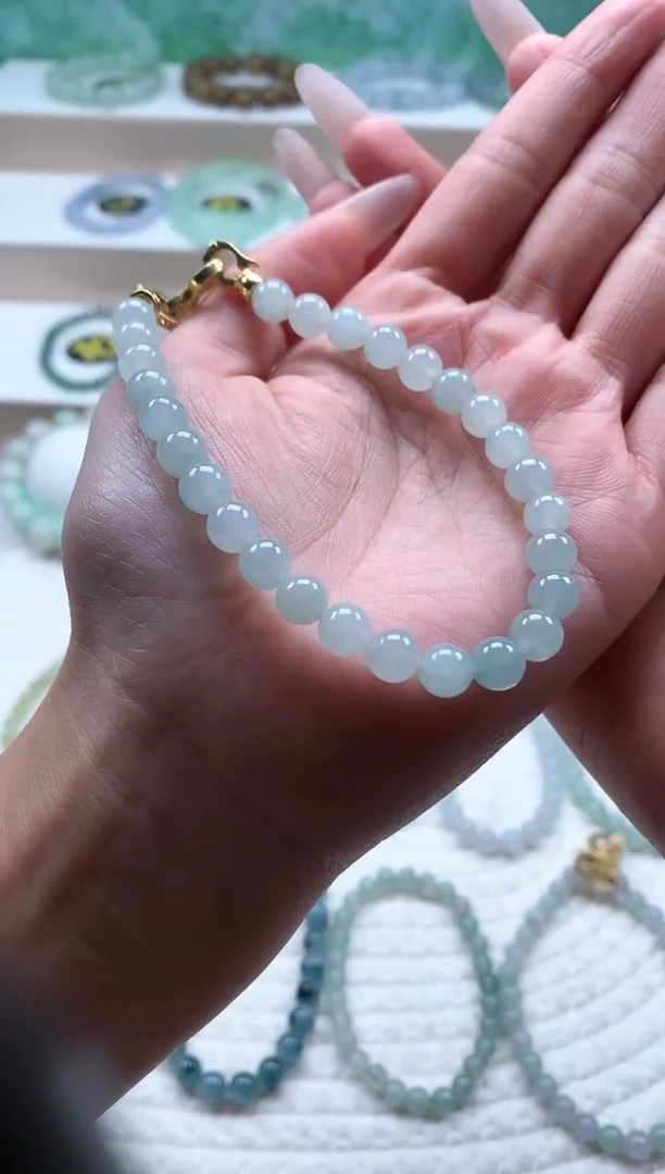 未镶嵌手链翡翠晴底