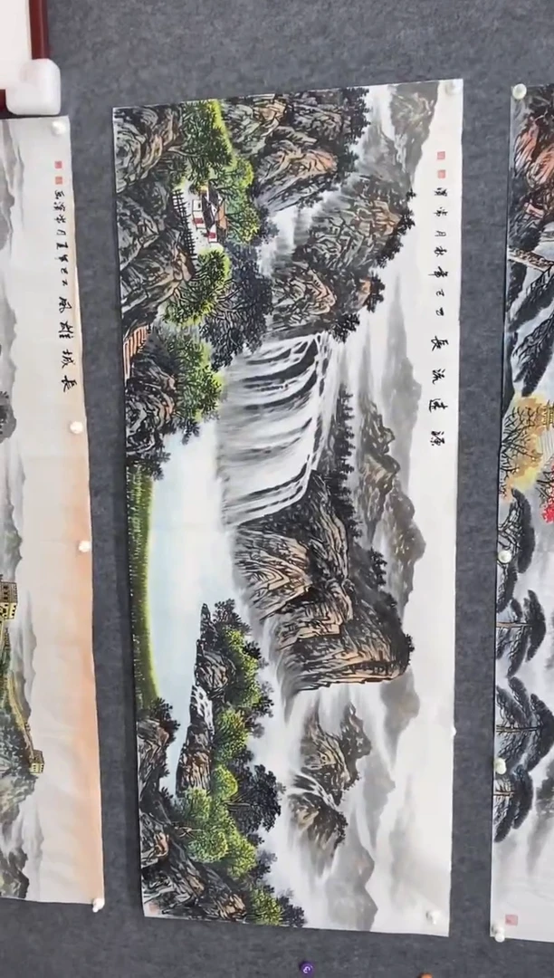 国画吉***?沈常滨 省美协 四尺整张138*68cm