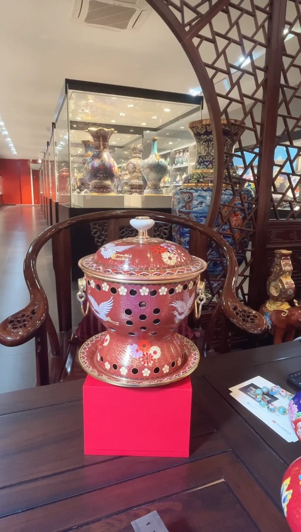 就**莲非遗技艺 景泰蓝 火锅