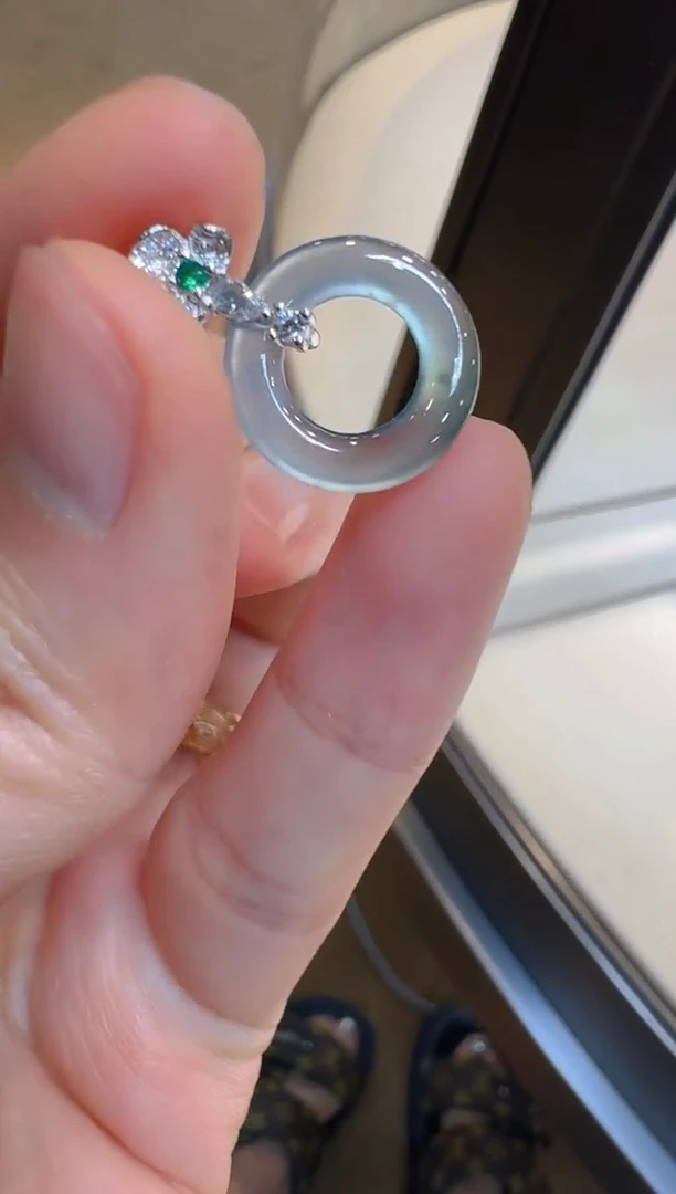 翡翠银S925镶嵌吊坠(不含链)多样性团购发一件