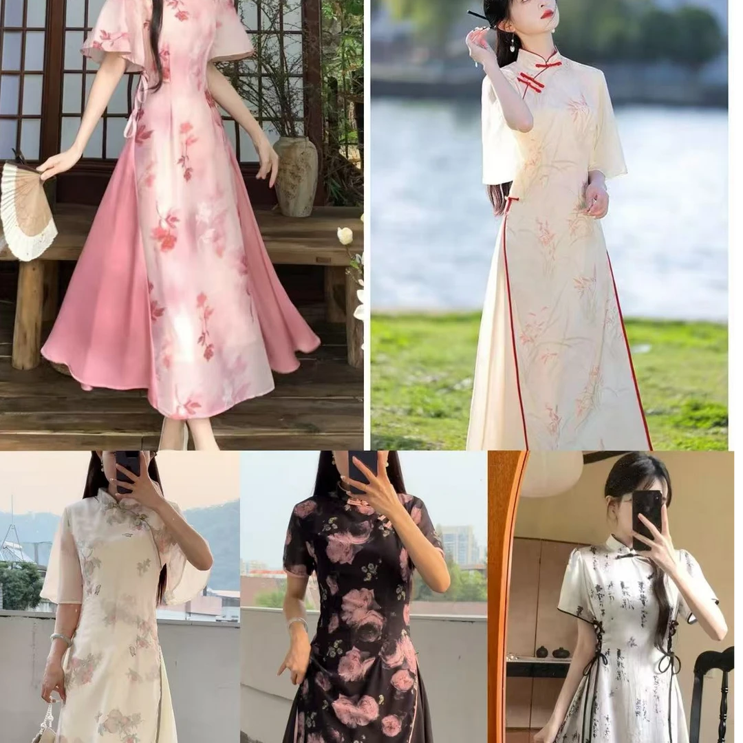 【金榜题名6】2025春夏小个子改良绝美新中式国风旗袍裙合集