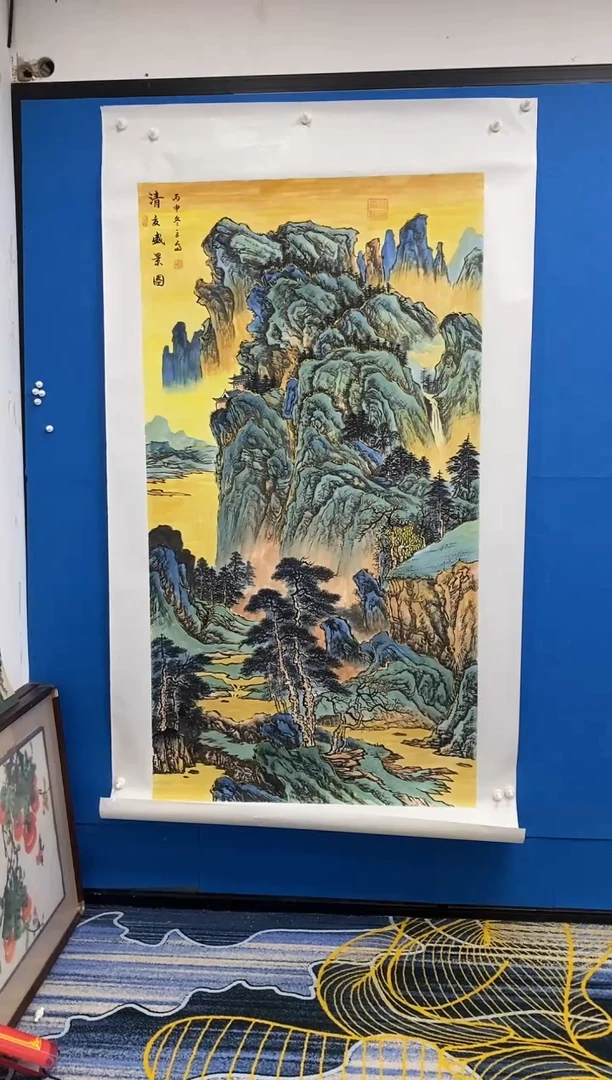 【闪购商品】国画张巨富 清夏盛景图大作