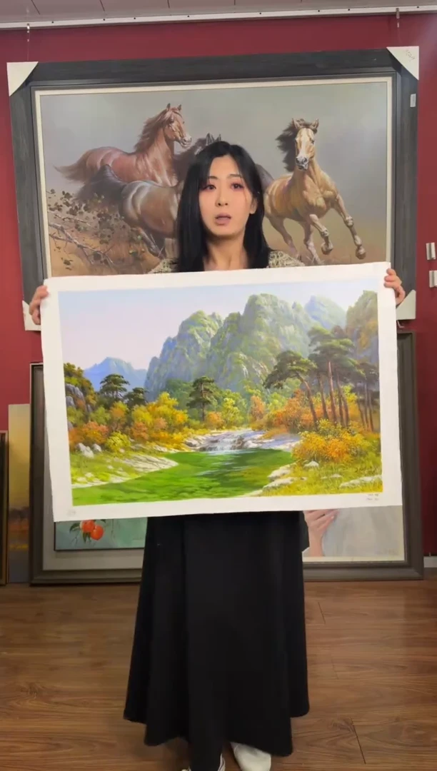 油画【12号】约50*70cm丨朝鲜原创纯手绘孤品油画丨顺丰包邮