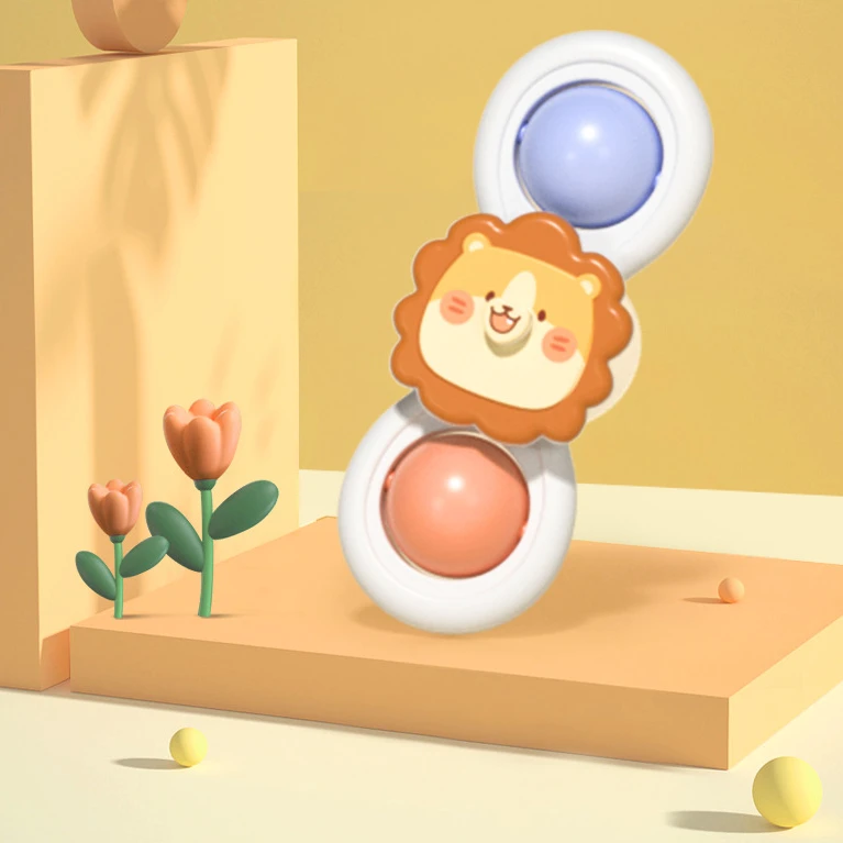 婴幼儿卡通吸盘餐桌转转乐儿童宝宝玩具哄娃神器益智抓握训练