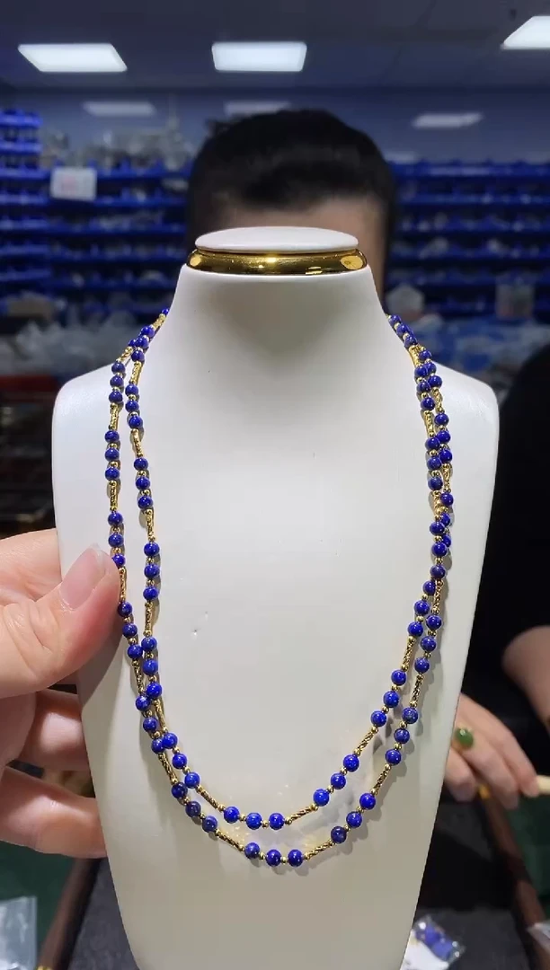 未镶嵌青金石颈饰多样性发货发其一