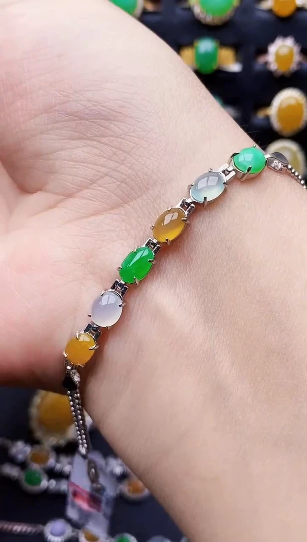 银S925镶嵌戒指翡翠0106