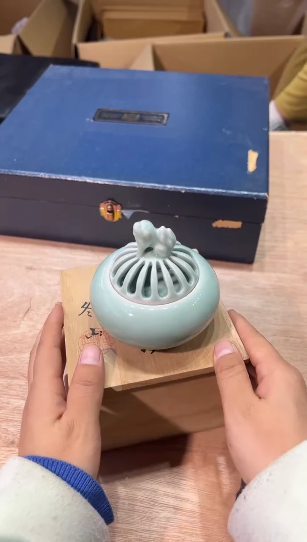 青瓷香炉 茶道零配