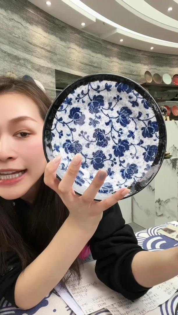 【闪购商品】瓷舞兰20cm深盘两只装