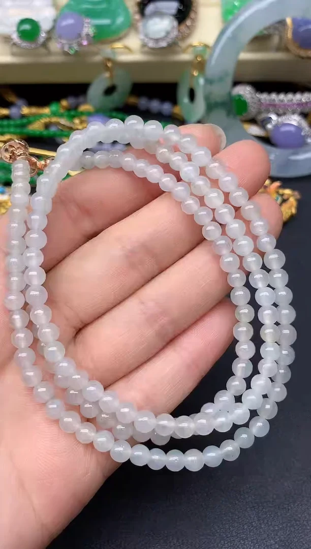 未镶嵌手串翡翠166-雪姐翡翠天天见