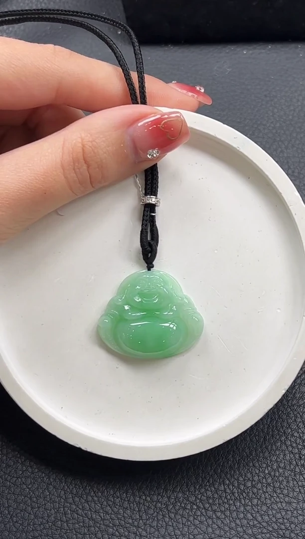 【闪购商品】翡翠颈饰18K金镶嵌佛公