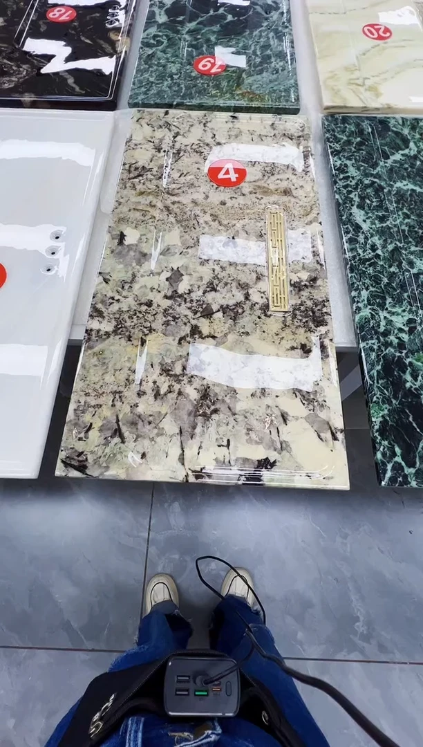 大理石天然奢石茶盘雪山兰40*80尺寸