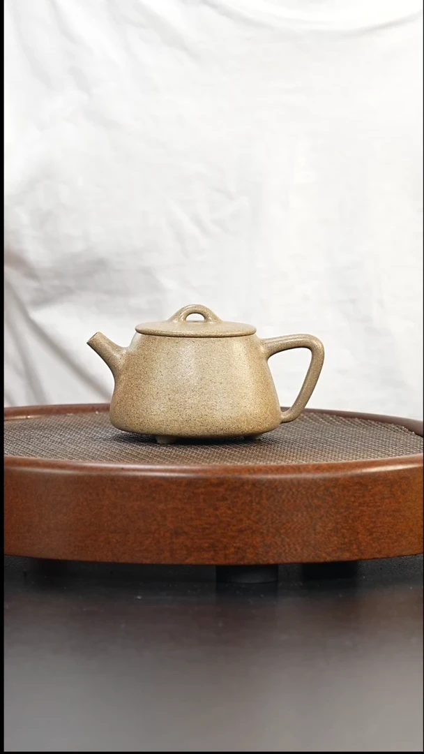 茶壶紫砂全手工青降坡-中高瓢200cc