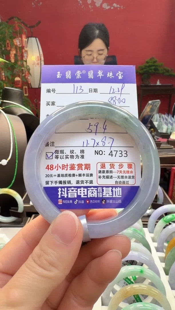 未镶嵌手镯翡翠翡翠113