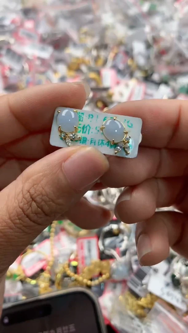 银S925镶嵌戒指翡翠10            4