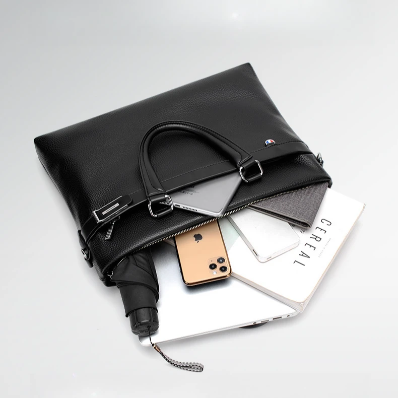 新款商务出差专用男包男士休闲手提包公文包单肩斜跨包质感电脑包