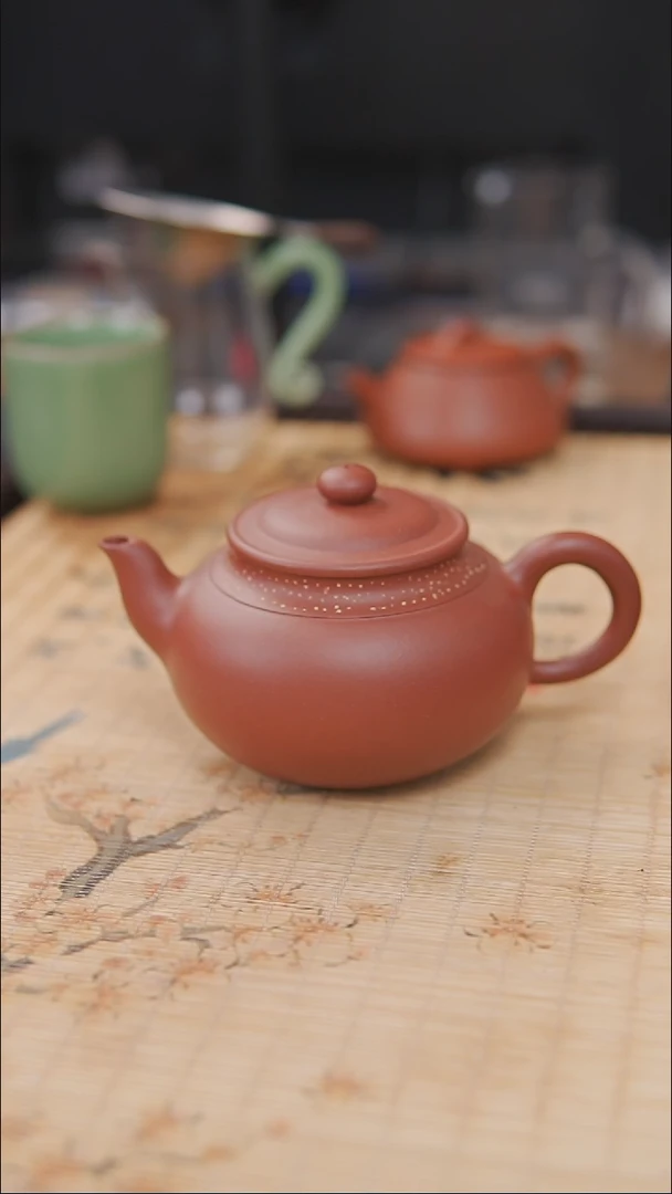 茶壶紫砂清水泥  半手工  铺砂平盖莲子壶