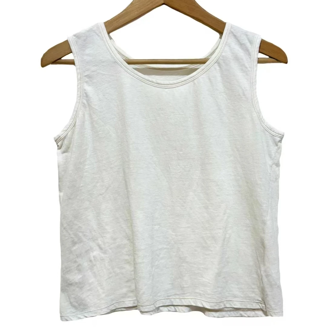 左岸迷香 原创设计【背心】百搭舒适棉麻背心 休闲文艺 夏季4018