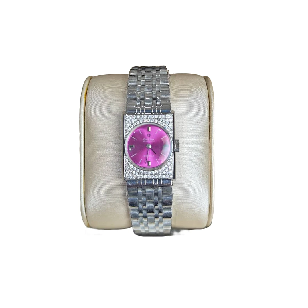 95新 Omega/欧米茄 20*25mm碟飞系列自动机械YK5057瑞士名表杏1