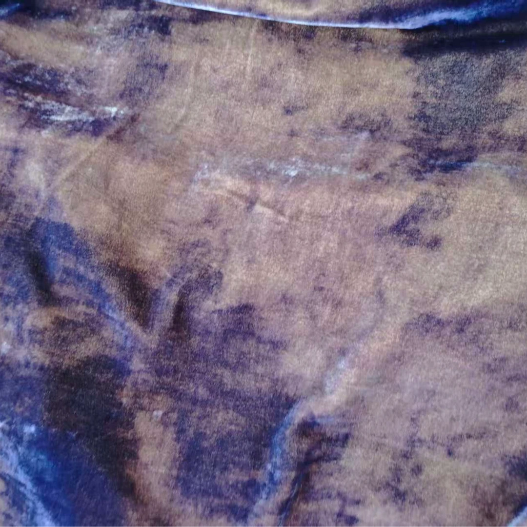 柿染 真丝丝绒高级定制面料不支持7天无理由退换