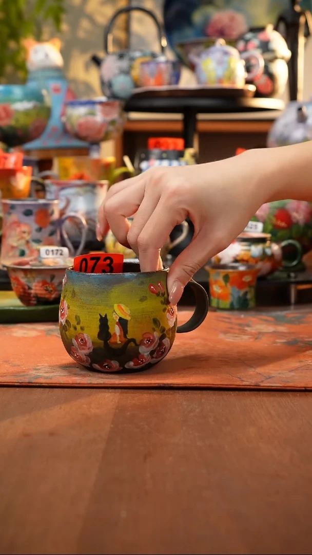 瓷片景德镇手工手绘073