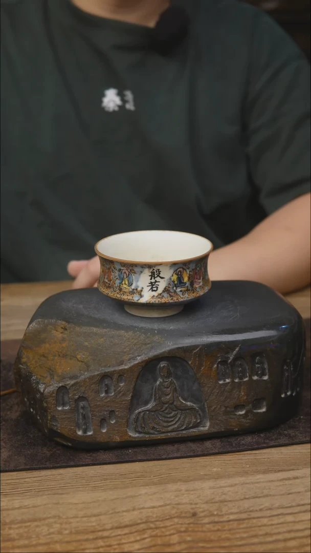 甘石陶艺青花手绘1012