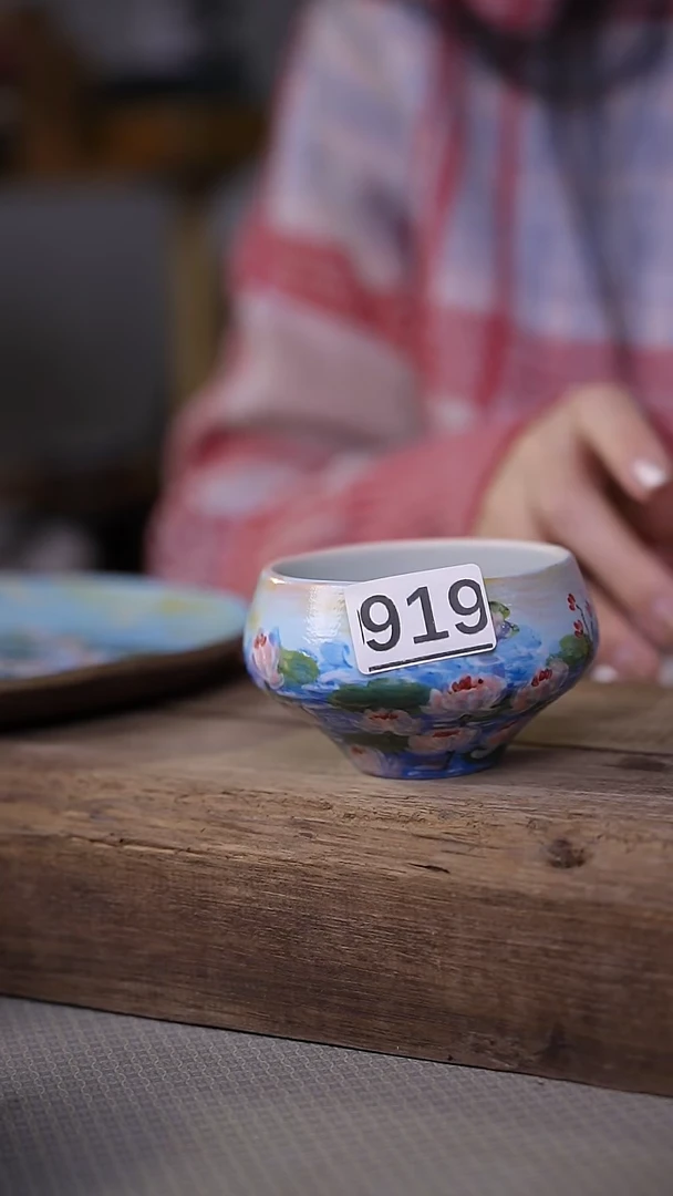 【闪购商品】瓷片油画风·彩绘·设计师石一款