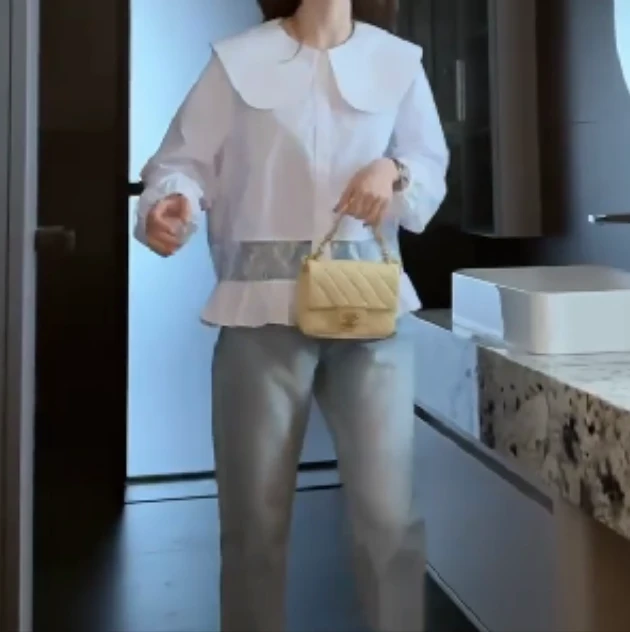 2025春季新款时尚女装网红气质爆款上衣拼接裤子小脚mJR