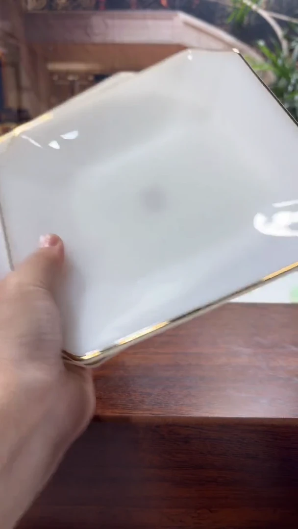 【闪购商品】... 7.5英寸玉瓷方盘6个【贝美】