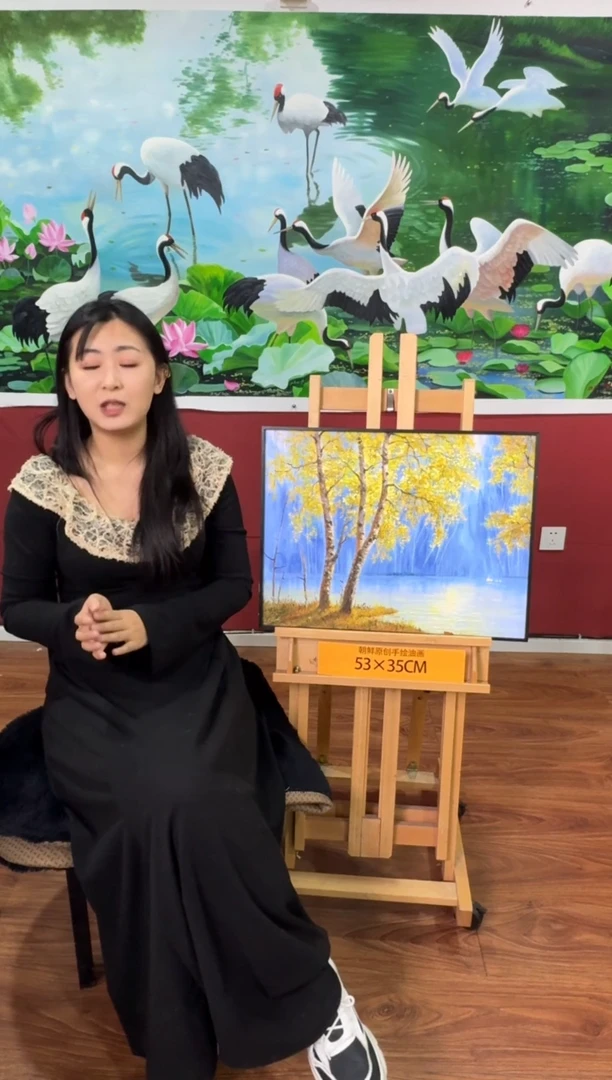 油画【9号】约53*35cm丨朝鲜原创纯手绘孤品油画丨顺丰包邮