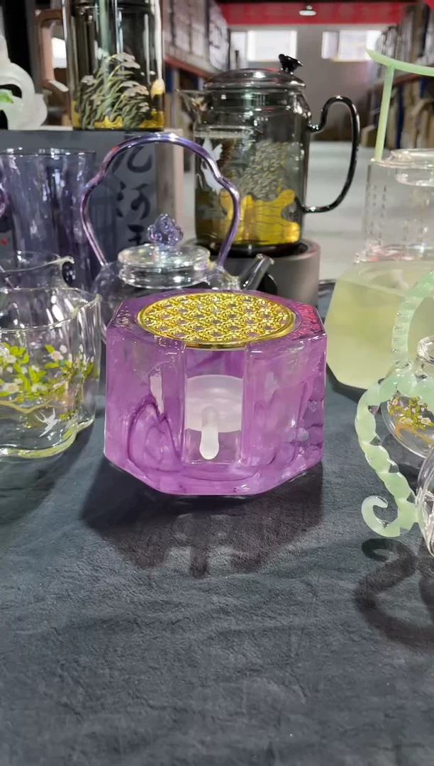 玻璃手工艺品琉璃温茶器紫色原料
