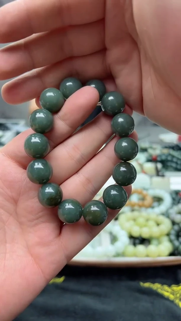 手串未镶嵌和田玉新疆且末蓝16