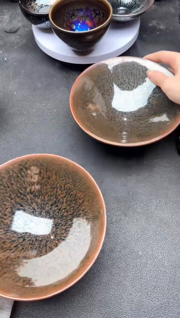 茶盏796微瑕建盏建盏2只