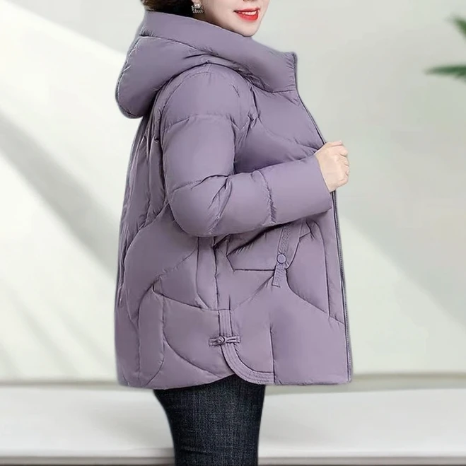 S213 标准女士短款常规款连帽时尚口袋外套