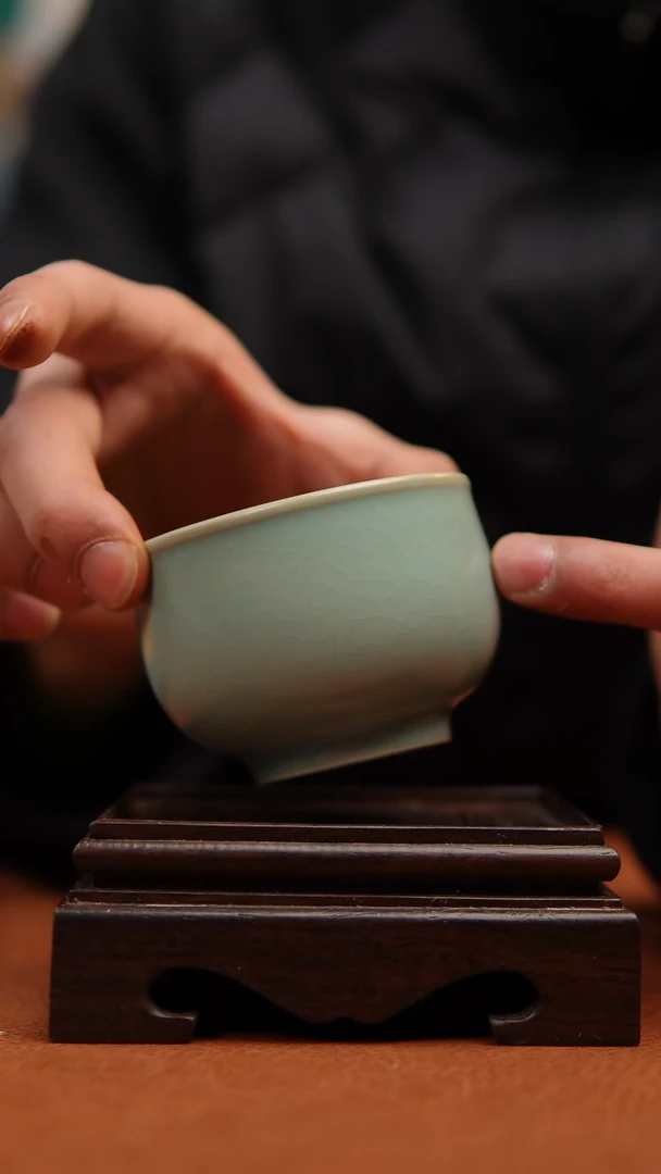 【闪购商品】瓷片原产地原矿仿古罗汉杯微瑕福利