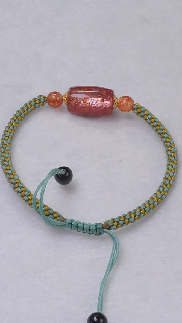 未镶嵌金太阳弧面手链长石多样性发其一